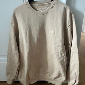 Set Active Oversized Crewneck Sweatshirt in Macadamia Size S